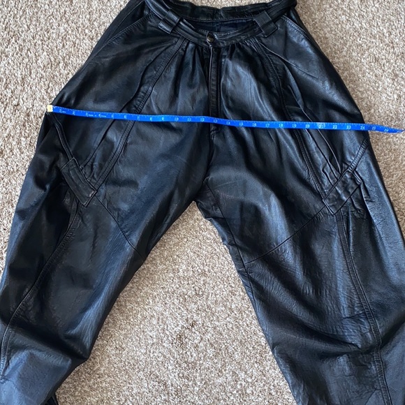 Leather pants EU38/M/ 8 - Picture 5 of 9